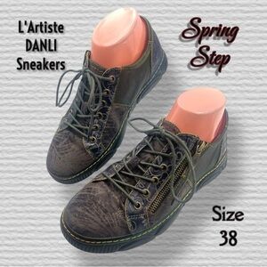 L'Artiste DANLI-Bloom Sneakers with Aertex Insoles Size EU 38 / US 7.5-8
